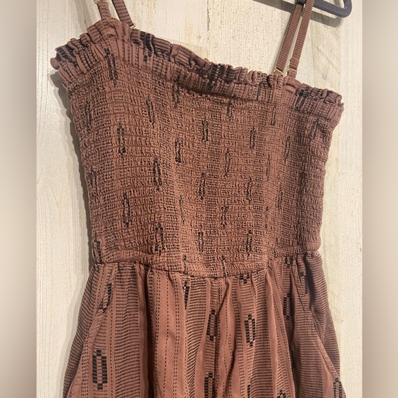 By Anthropologie Brown Balloon-Leg Jumpsuit XS - Picture 6 of 13